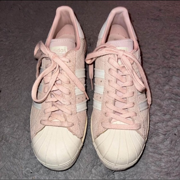 pink adidas snake print velour sneakers - Picture 3 of 3